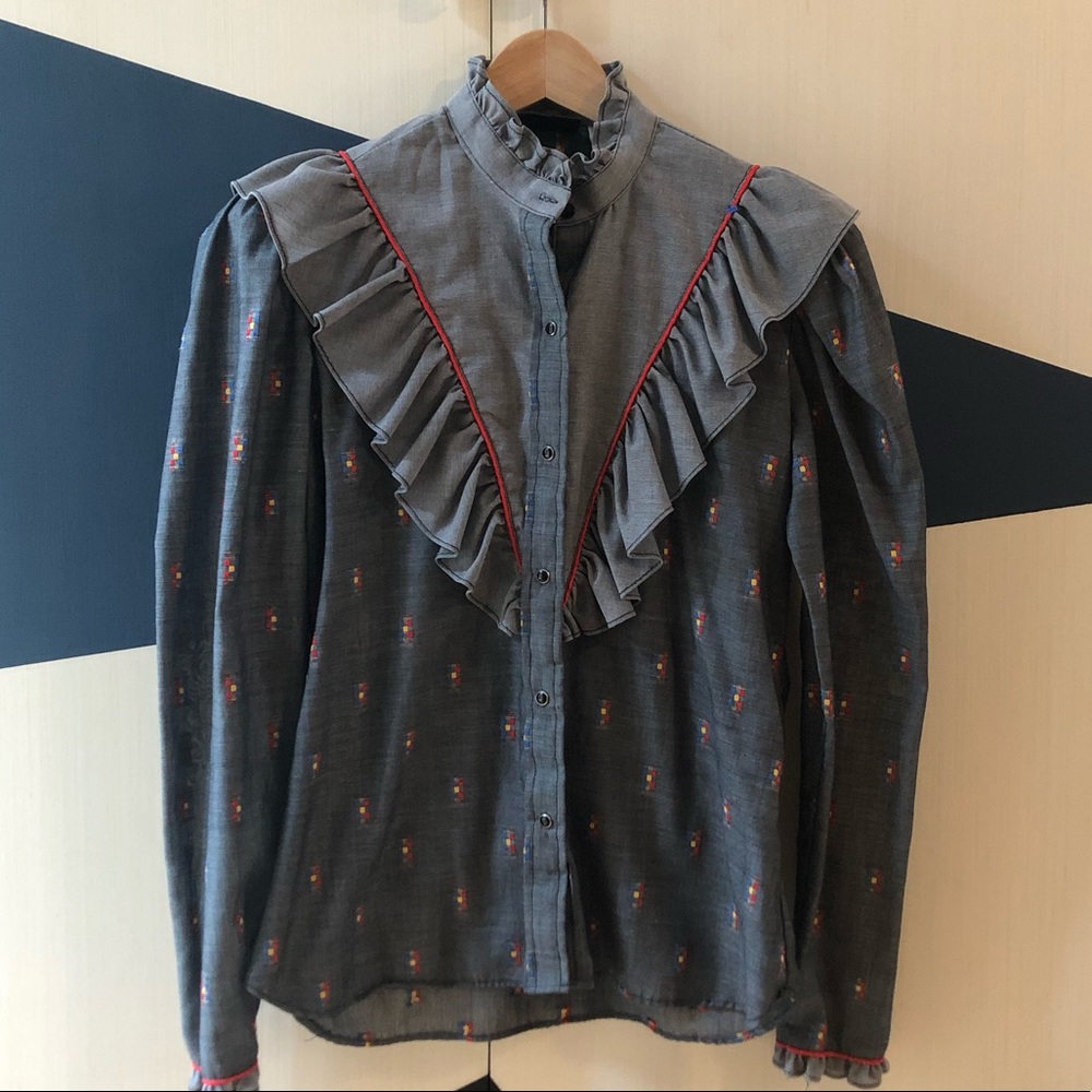 Vintage Kenny Roger’s western cowboy blouse XS